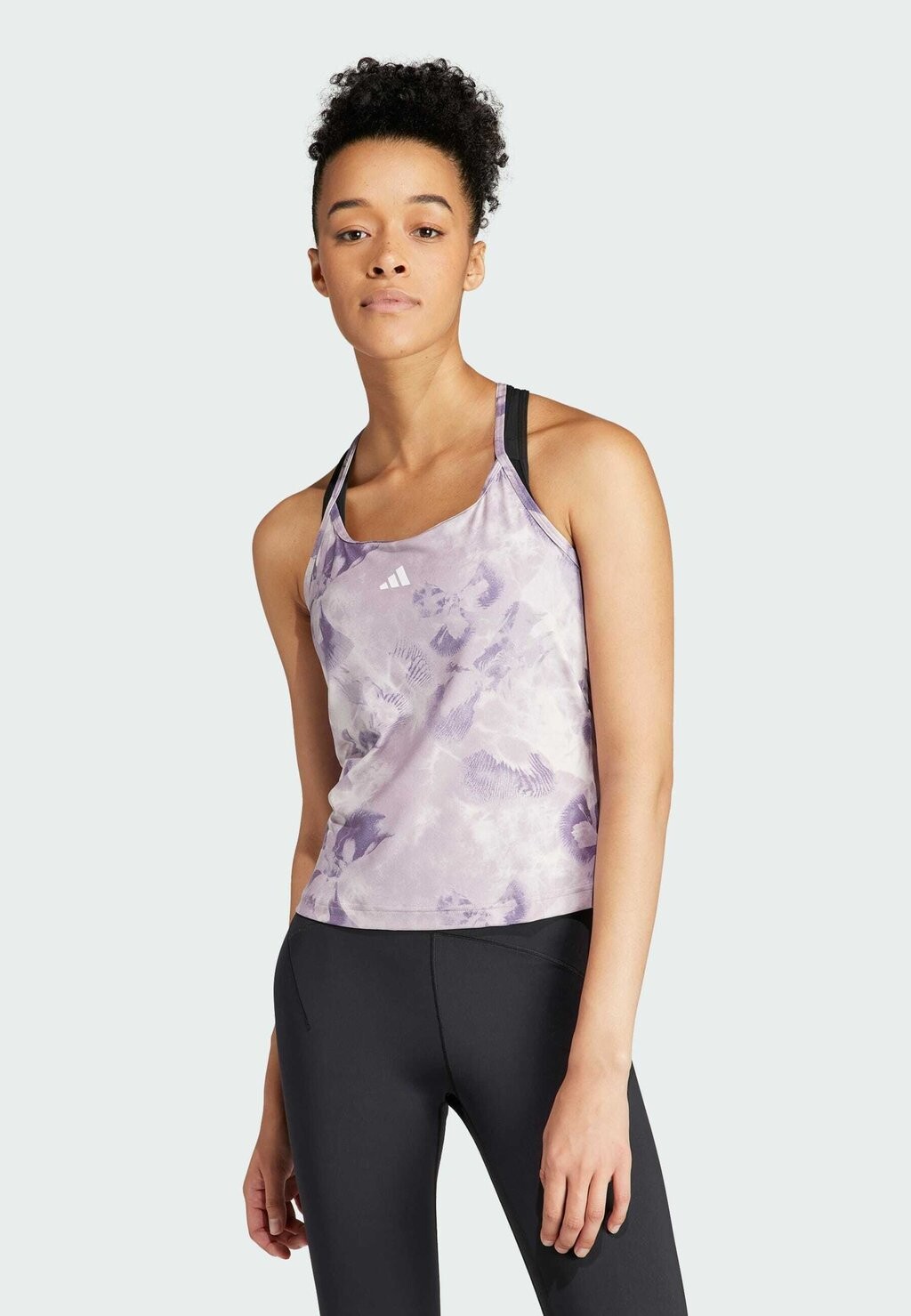 

Топ FLOWER TK adidas Performance, цвет putty mauve/preloved fig