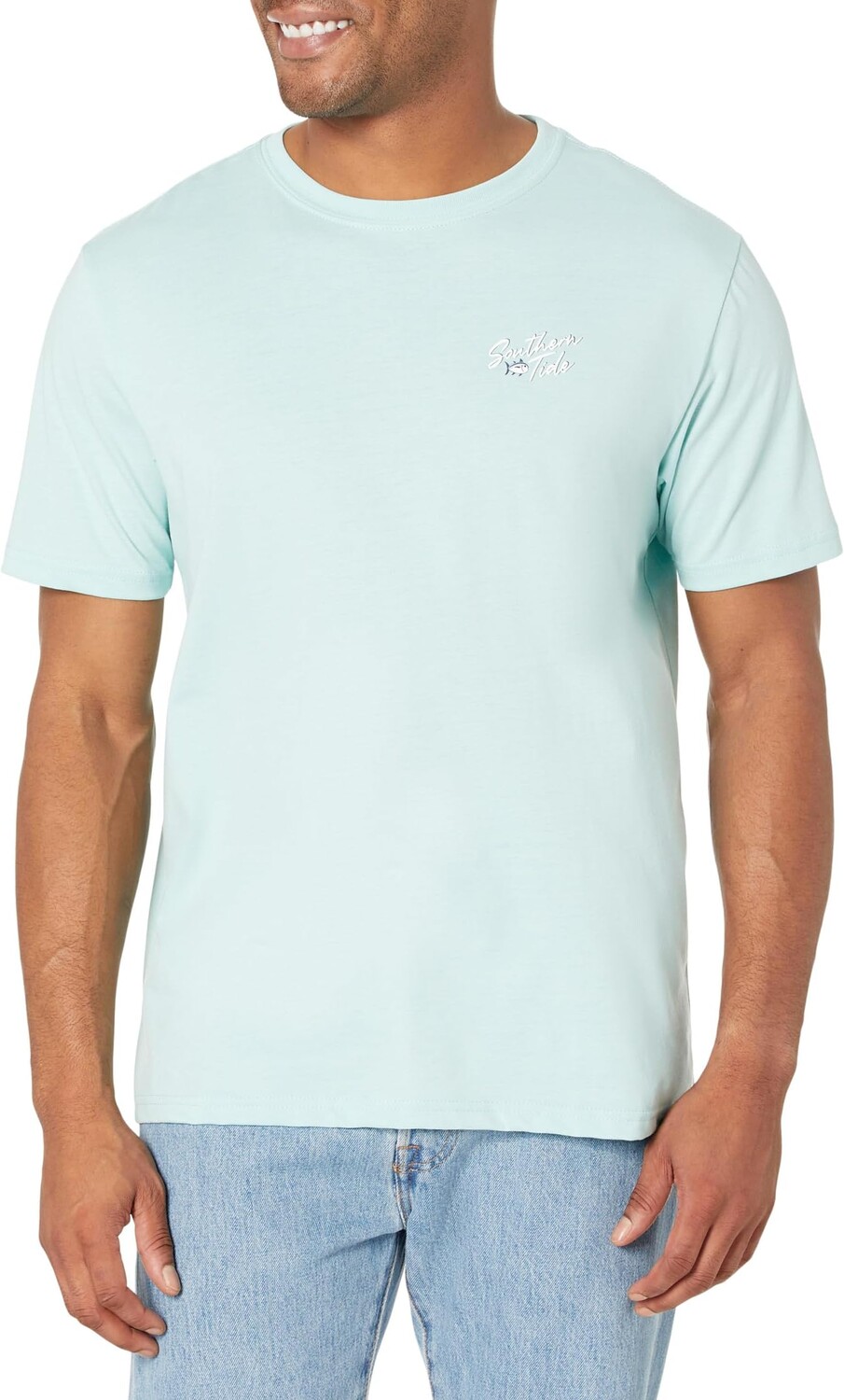 

Футболка ST Authentic Badge Southern Tide, цвет Turquoise Sea