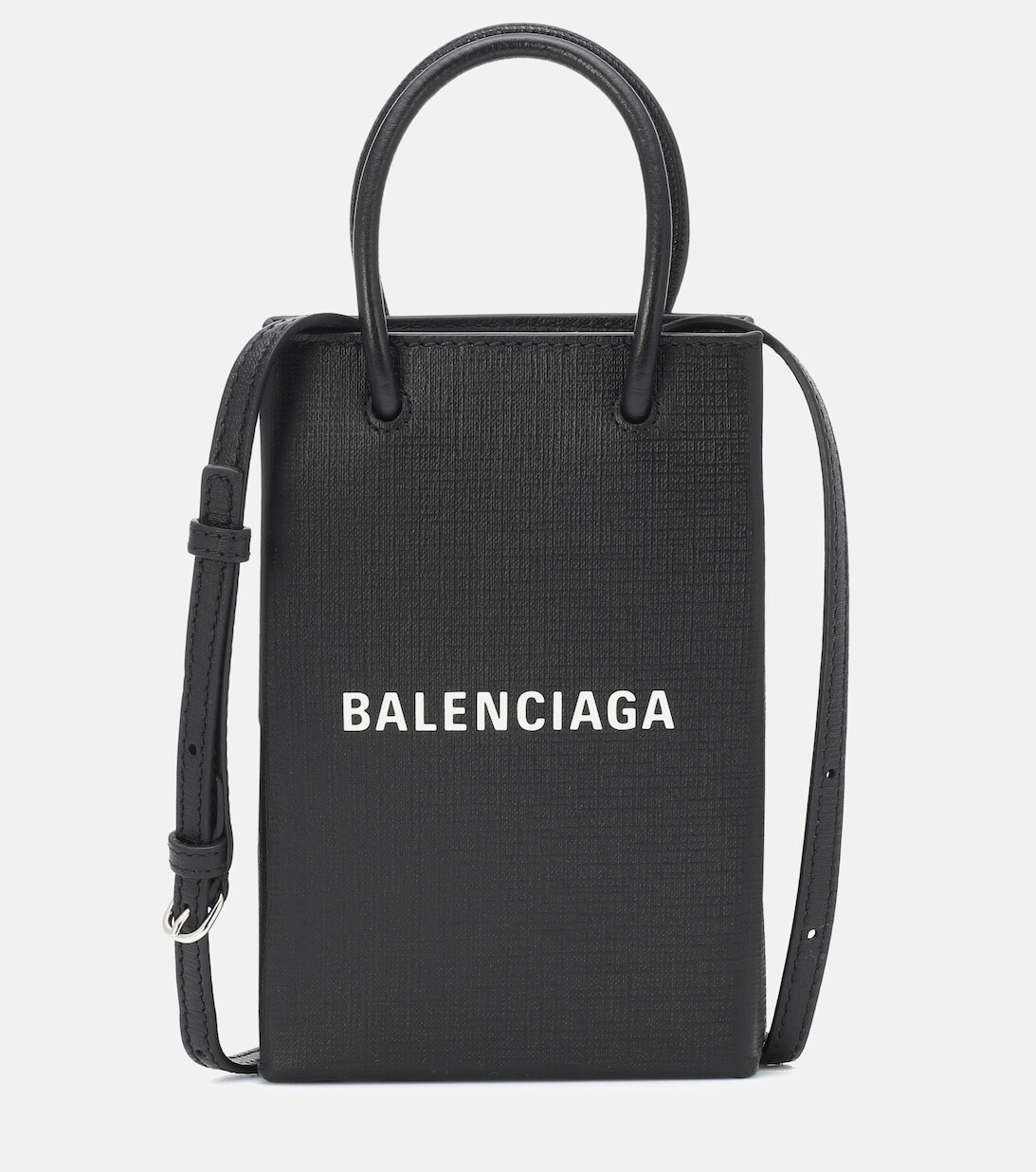 

Сумка-тоут с короткими ручками Shopping Phone Pouch Balenciaga, черный