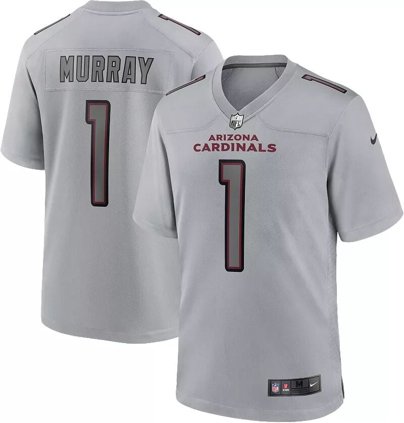 

Мужское джерси Nike Arizona Cardinals Kyler Murray #1 Atmosphere Grey Game