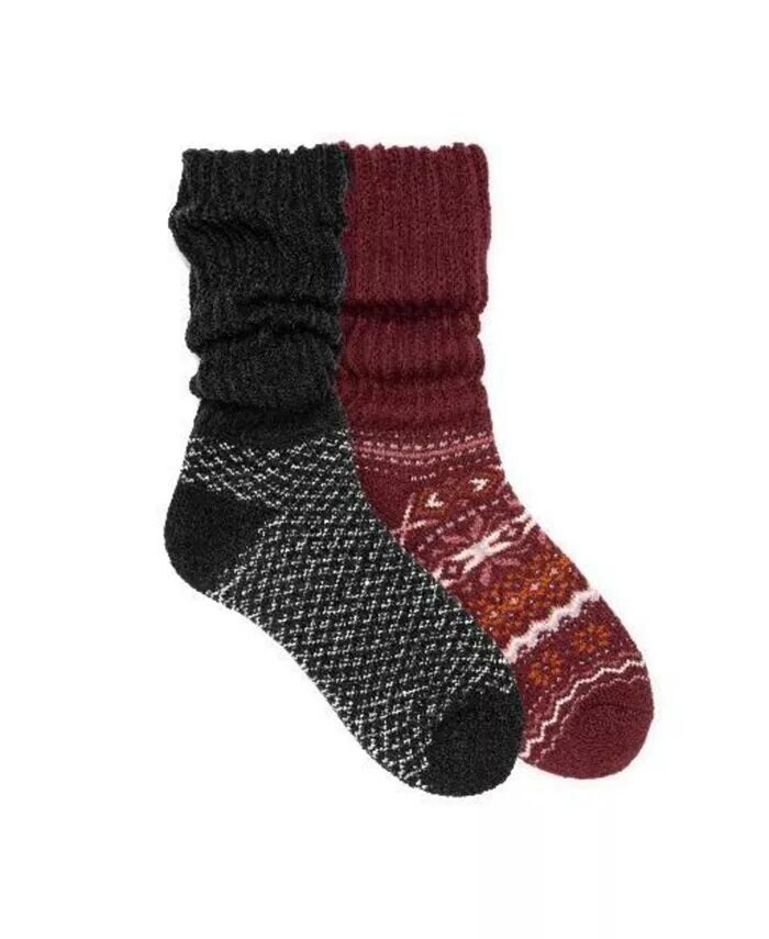 

Женские носки с напуском, удерживающие тепло (в упаковке 2 пары) MUK LUKS, мультиколор