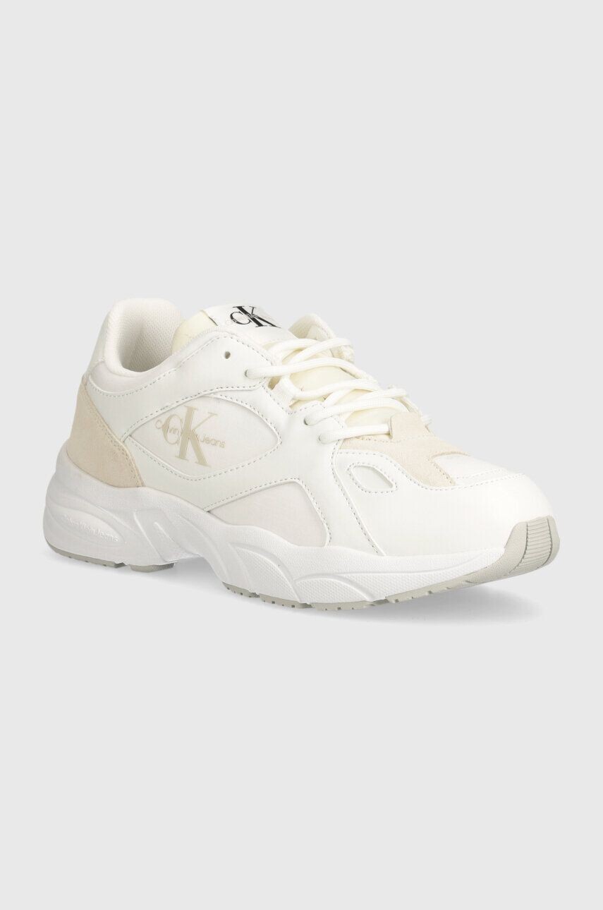 

Кроссовки Calvin Klein Jeans RETRO TENNIS LOW LACE MIX ML, белый