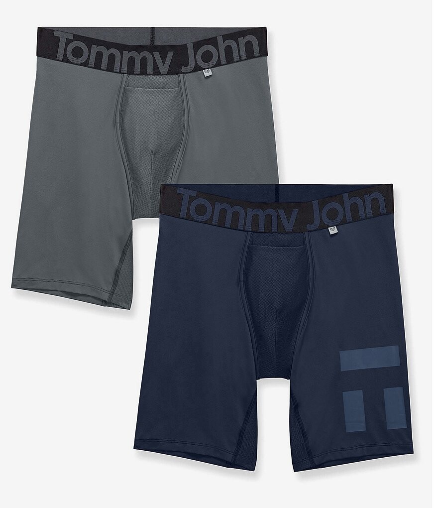 

Томми Джон 6 Inseam 360 Sport Hammock Pouch (2 пары трусов-боксеров) Tommy John, серый