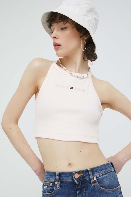 

Топ Tommy Jeans, розовый