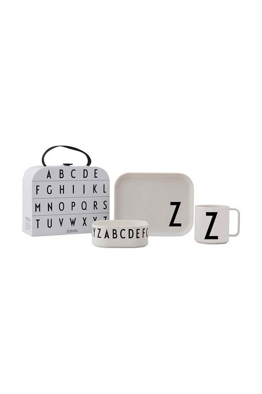 Детский завтрак «Классика» в чемодане Z 4 шт. Design Letters, белый