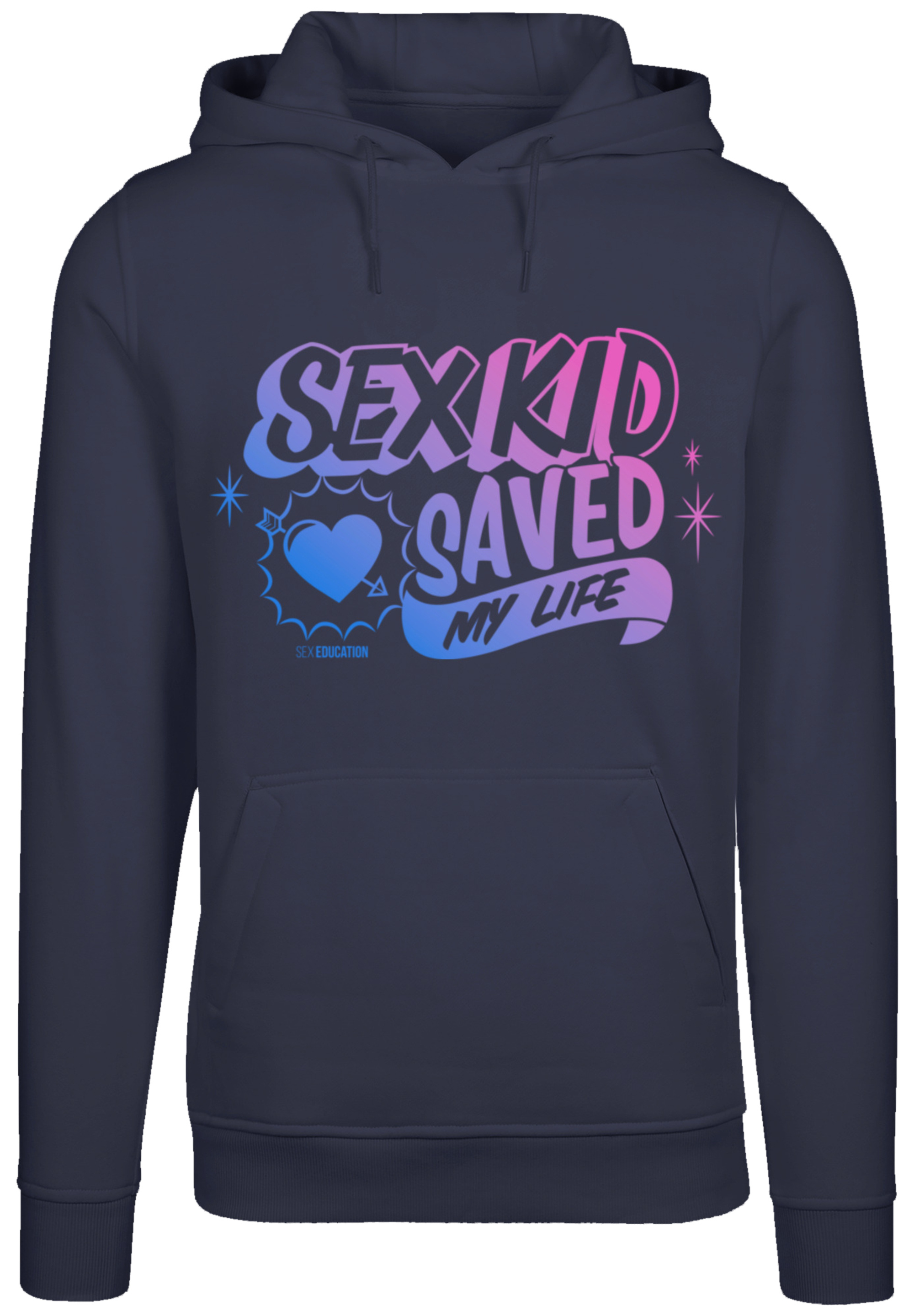 Пуловер F4NT4STIC Hoodie Sex Education Sex Kid Blend Netflix TV Series, темно синий