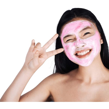 Biovgyone Holiday Glow Pink Clay Mask Австралийская маска для лица с лепестками розы женьшеня и гликолевой кислотой 75 мл, Biovene Barcelona
