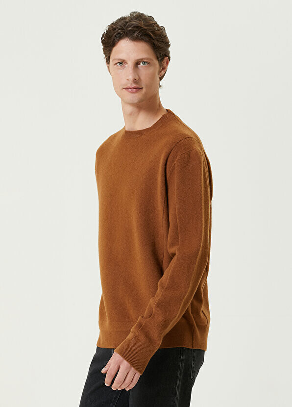 

Темно-бежевый шерстяной свитер Zegna