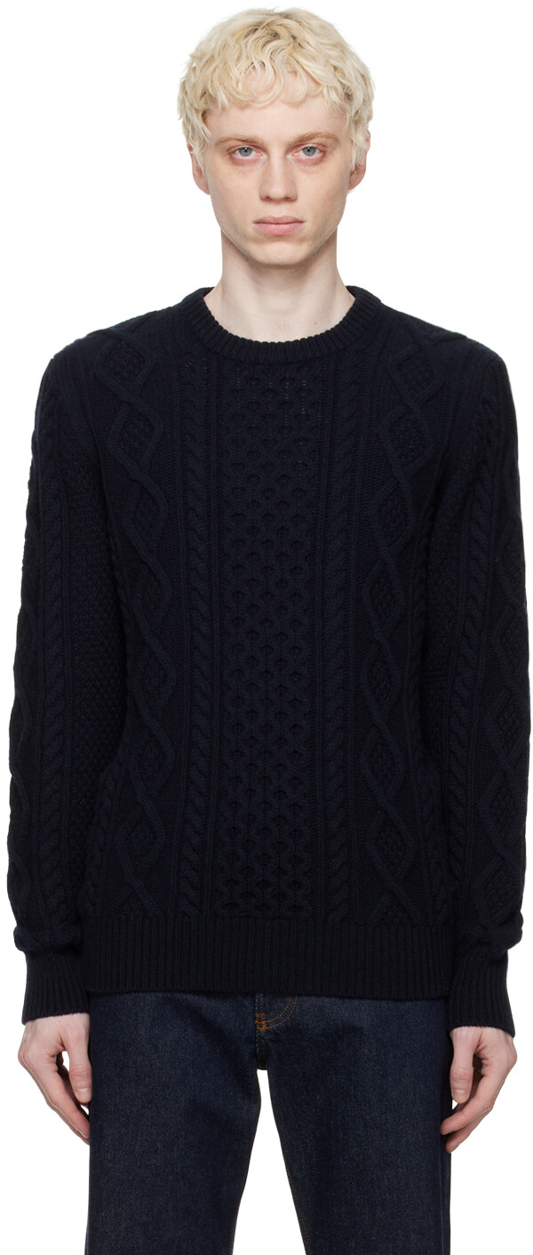 

Темно-синий свитер Pescatore Ghiaia Cashmere