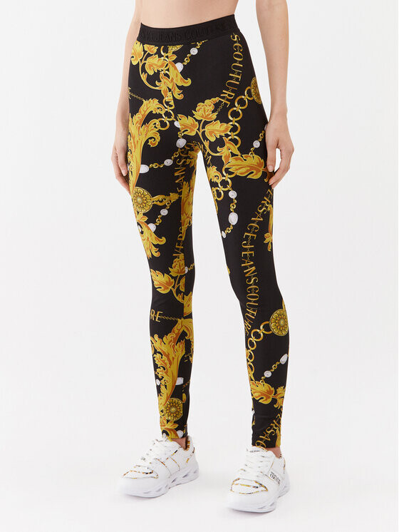 

Леггинсы узкого кроя Versace Jeans Couture, черный