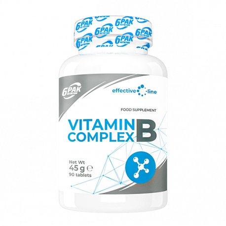 6Pak Nutrition, EL, Комплекс витаминов группы B, 90 таб.