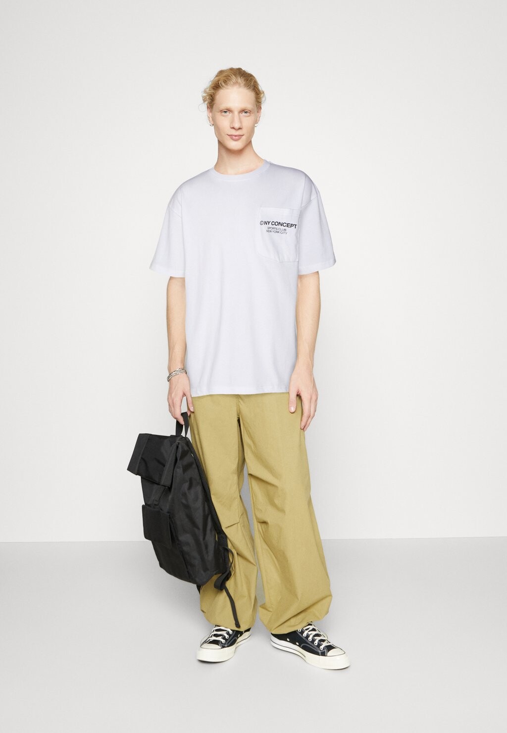 

футболка с принтом Zone Tee Pocket Unisex 2 Pack NY CONCEPT, цвет black/white