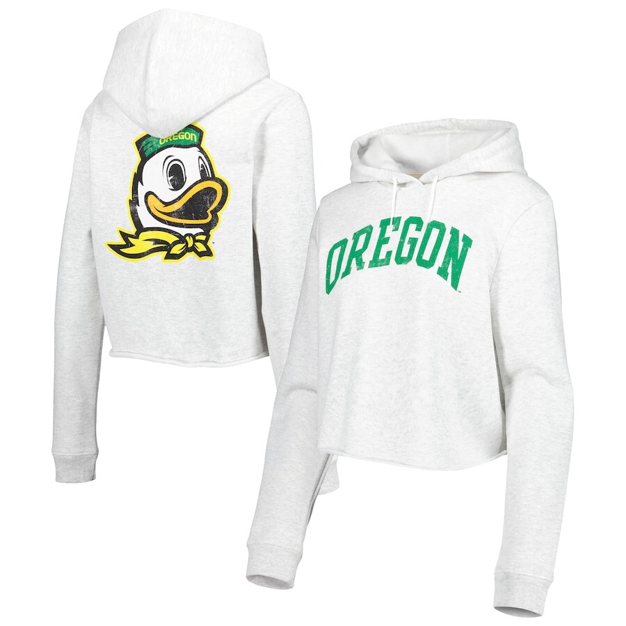 

Пуловер с капюшоном League Collegiate Wear Oregon Ducks, пепельный