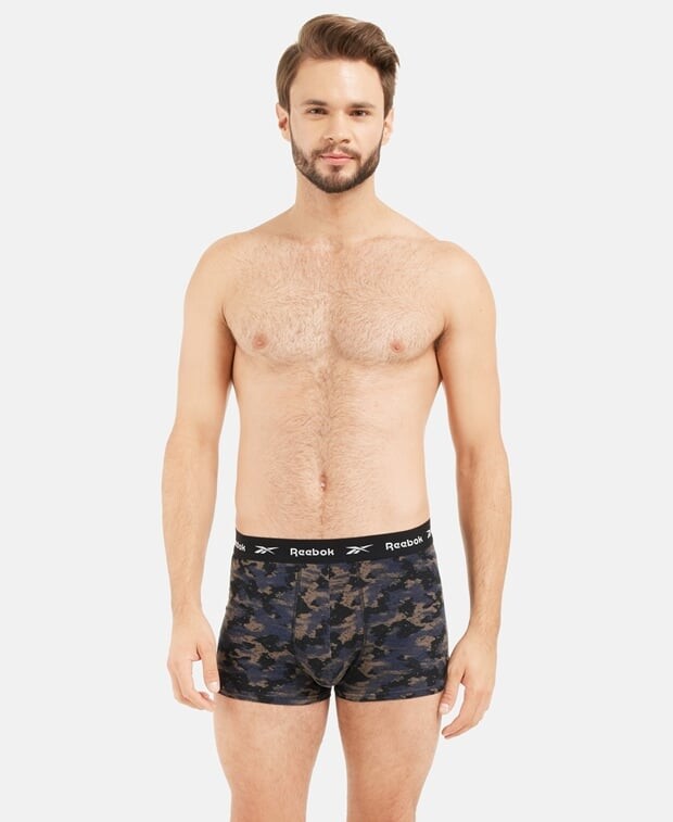 

Трусы-боксеры, 3 шт. Reebok, темно-синий