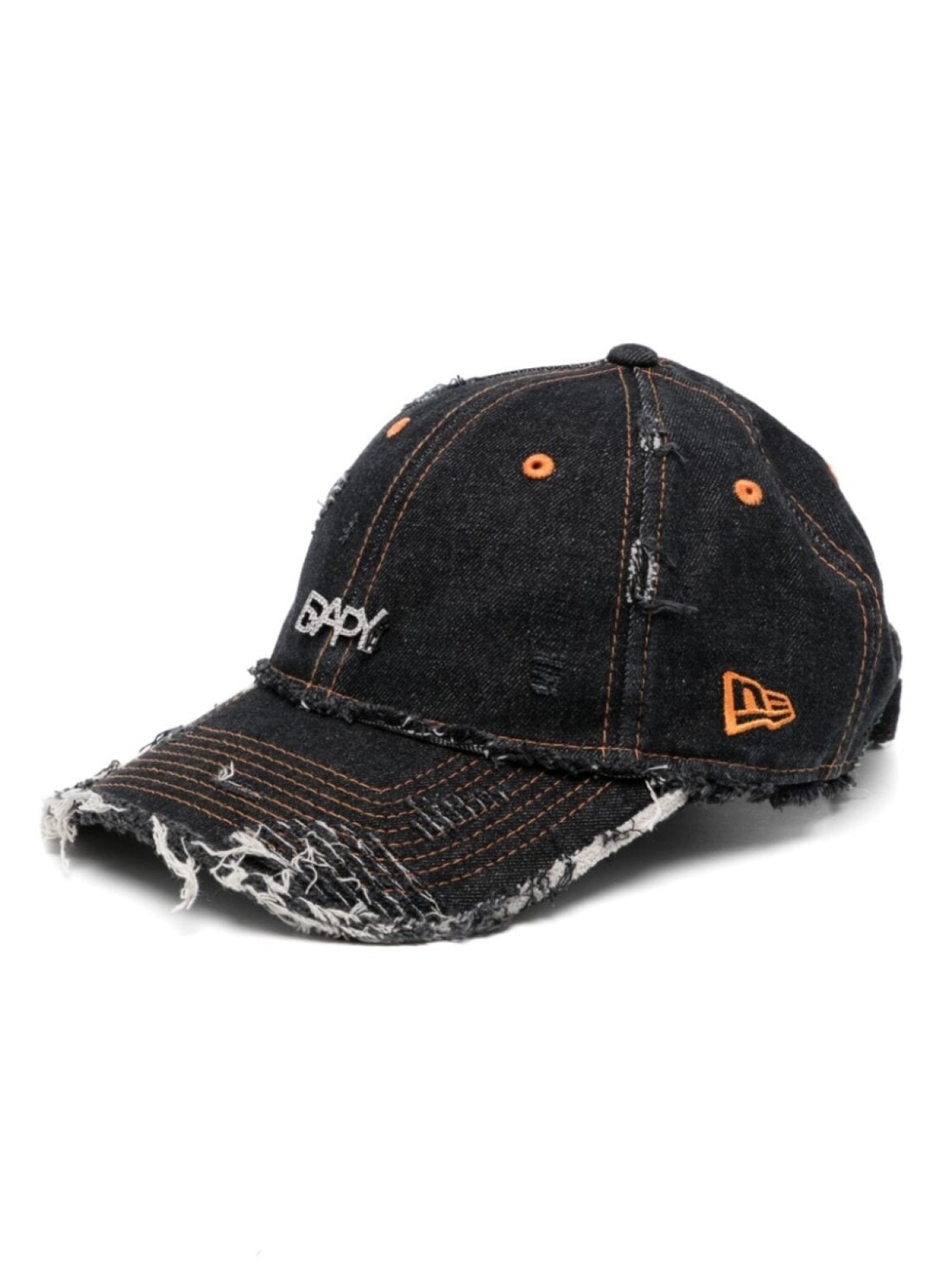 

BAPY BY *A BATHING APE джинсовая кепка с подвеской-логотипом, черный