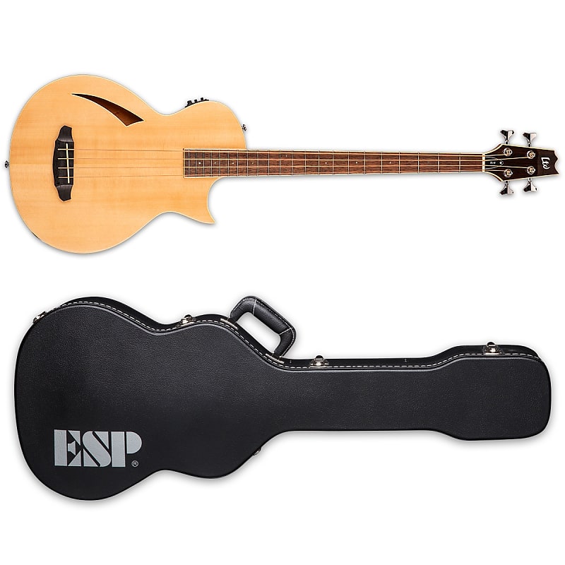 Басс гитара ESP LTD TL-4 Thinline Natural Acoustic-Electric Bass Guitar + Hard Case