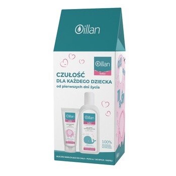 

Жидкость для стирки и купания Oillan Baby Set, 400 мл + увлажняющее молочко, 200 мл