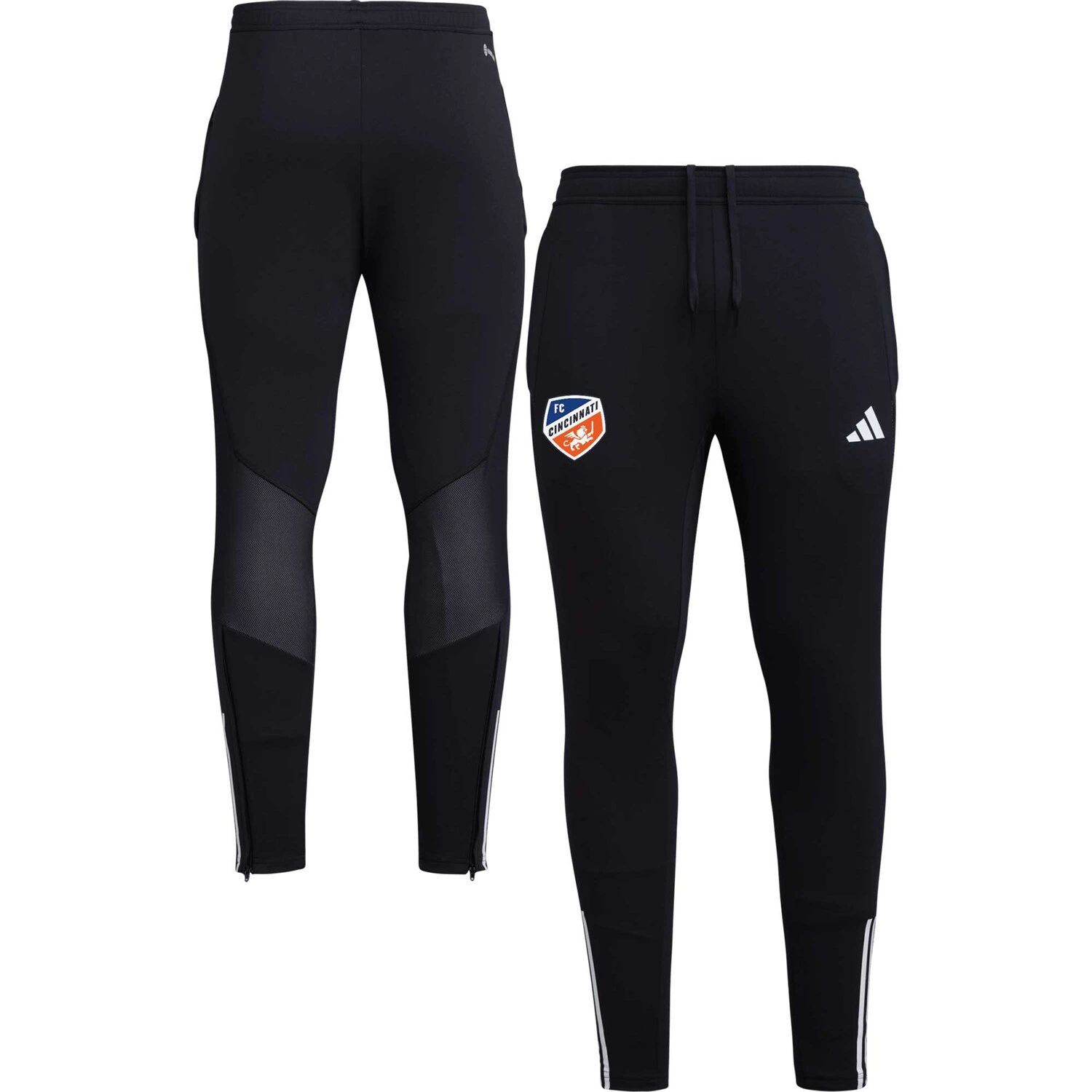 Мужские черные тренировочные брюки On-Field Team Crest AEROREADY FC Cincinnati 2023 adidas мужские черные тренировочные шорты aeroready fc cincinnati 2023 adidas