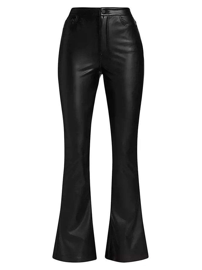 

Узкие брюки из искусственной кожи Bootcut 7 For All Mankind, черный