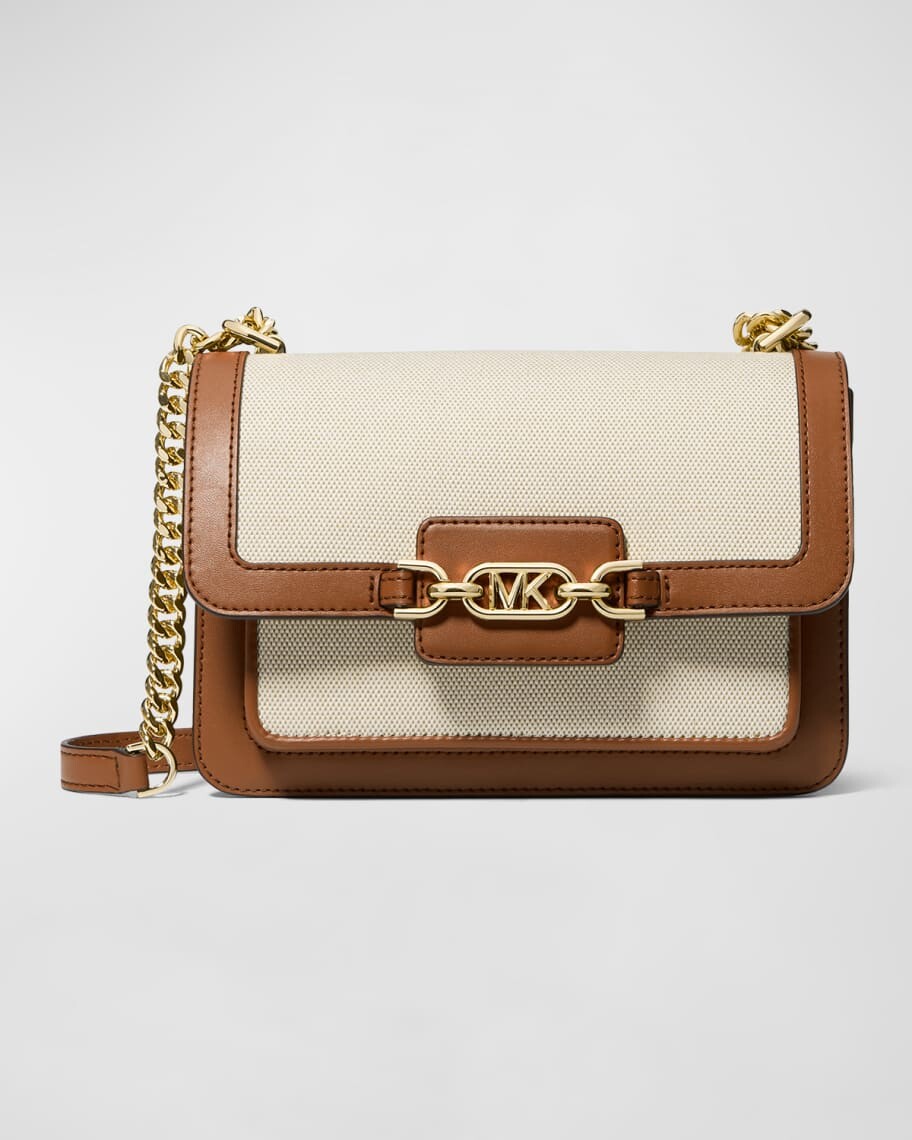 

Большая парусиновая сумка через плечо Heather MICHAEL Michael Kors