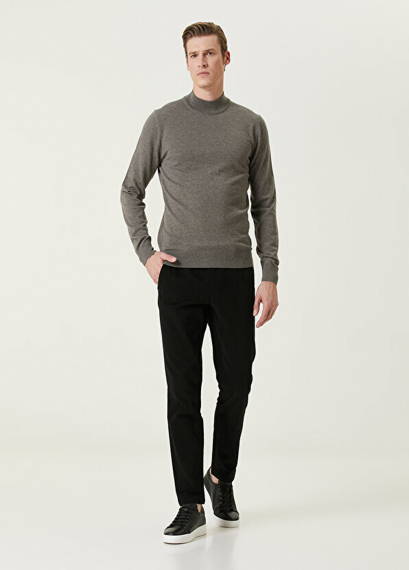 

Черные хлопковые брюки drop 7 Beymen, Черный, Черные хлопковые брюки drop 7 Beymen