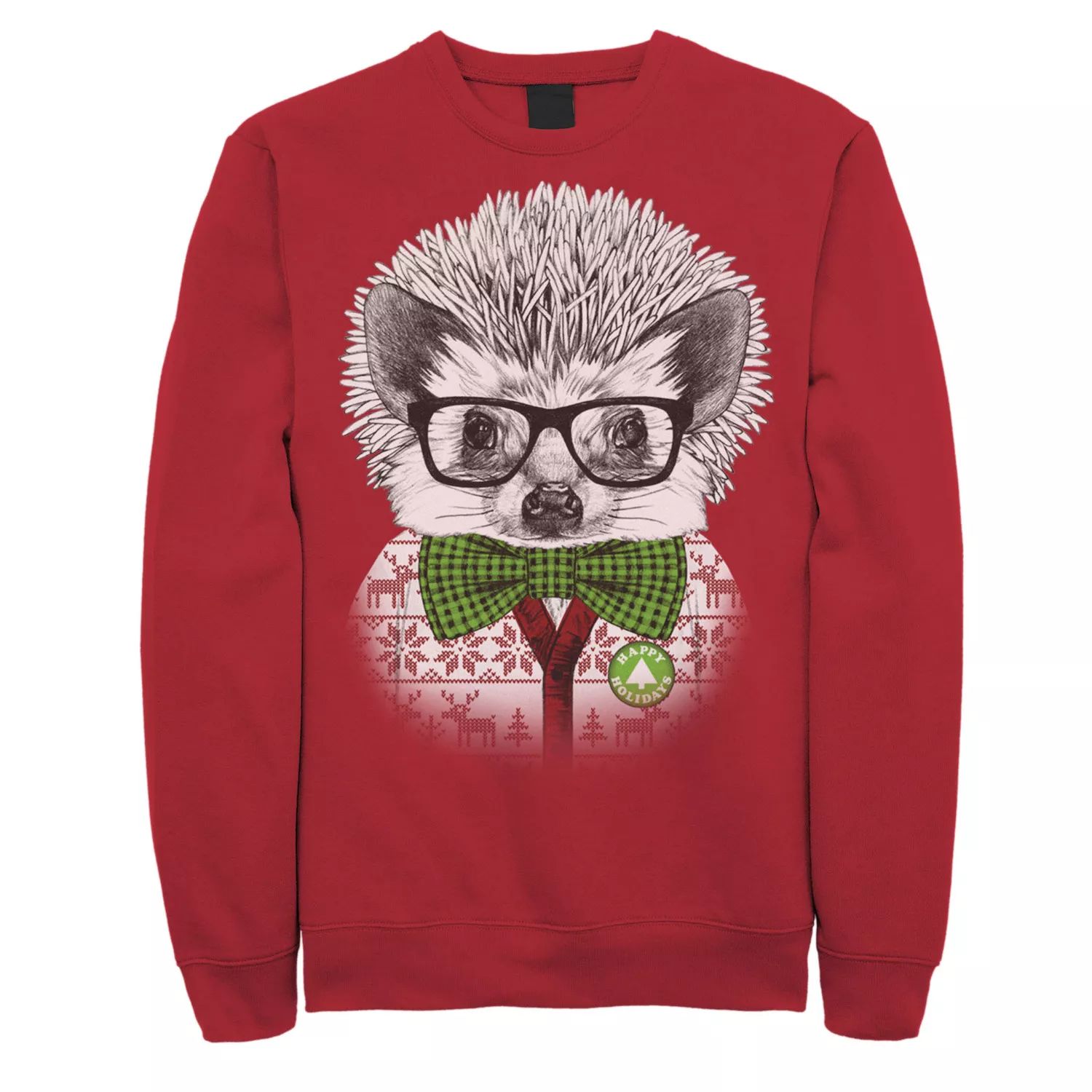 Мужской флисовый пуловер Sharp Holiday с графическим рисунком Пуловер Licensed Character