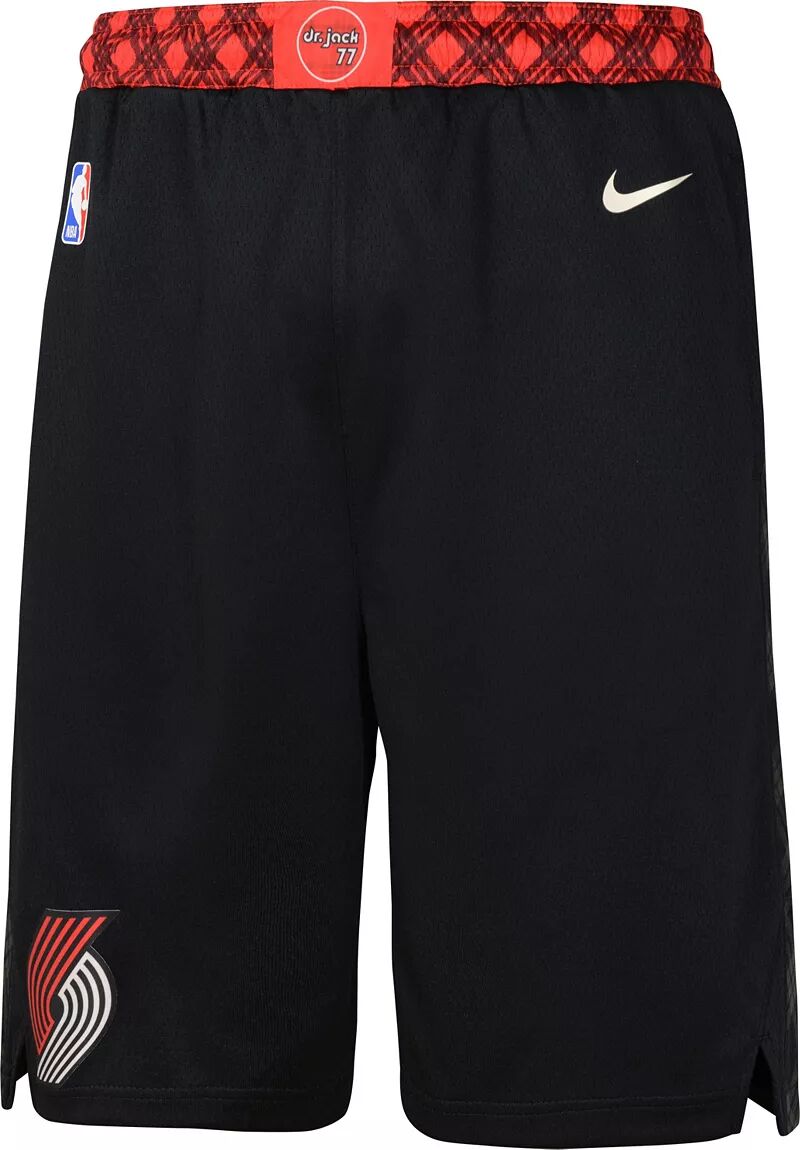 Черные шорты Nike Youth 2023-24 City Edition Portland Trail Blazers