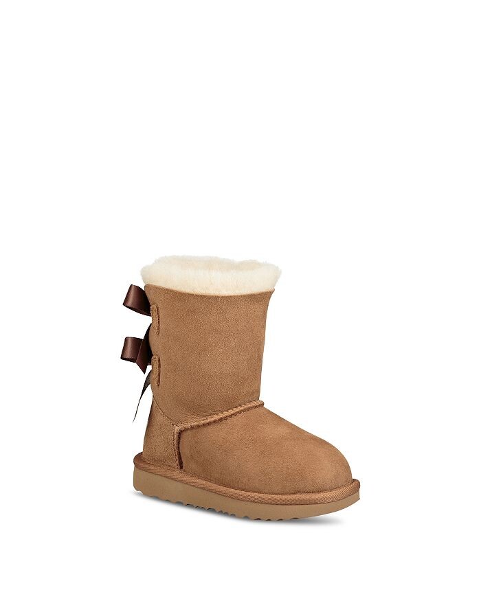 

Угги из овчины Bailey Bow II для девочек и малышей UGG, коричневый