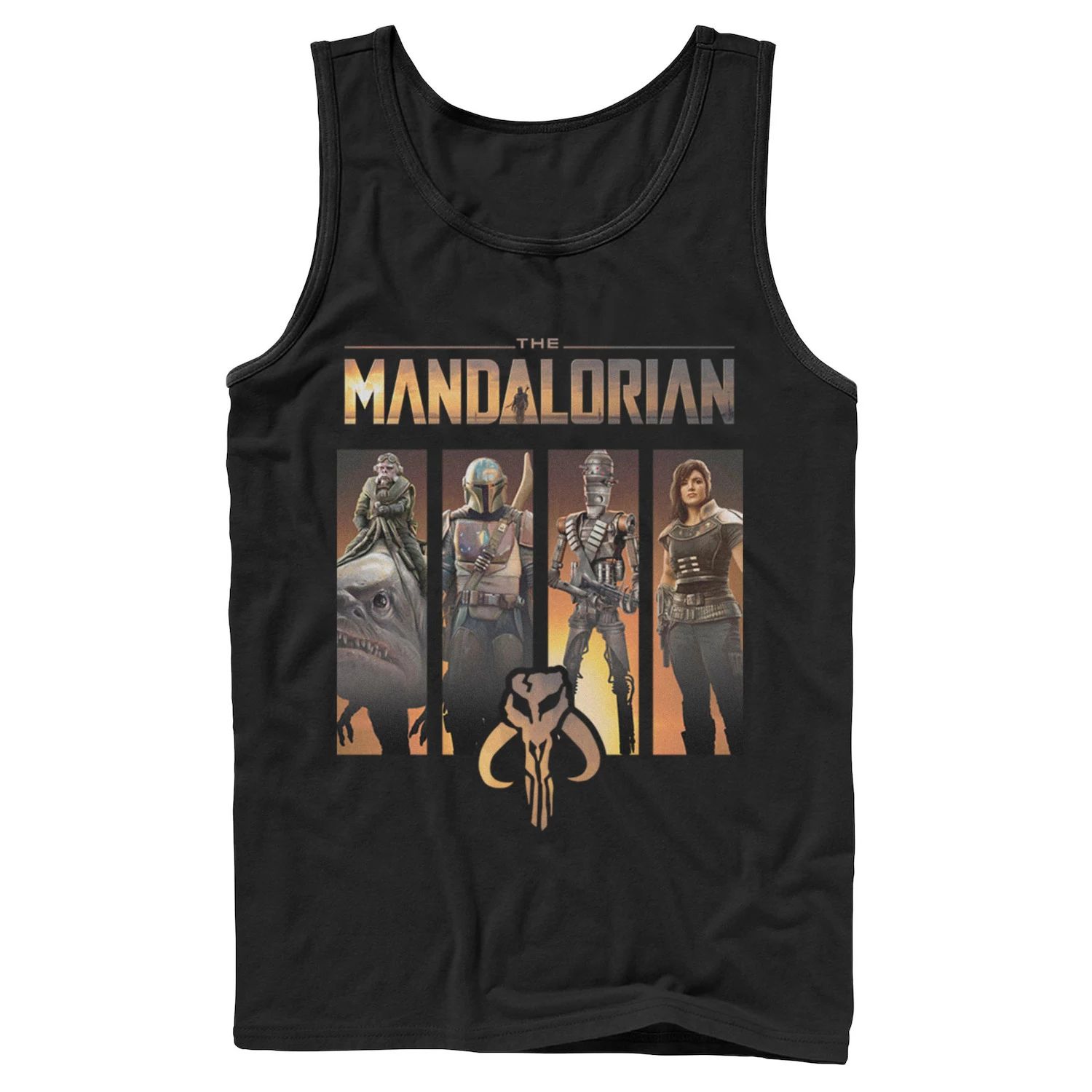 

Мужская майка с панелью персонажей Star Wars The Mandalorian