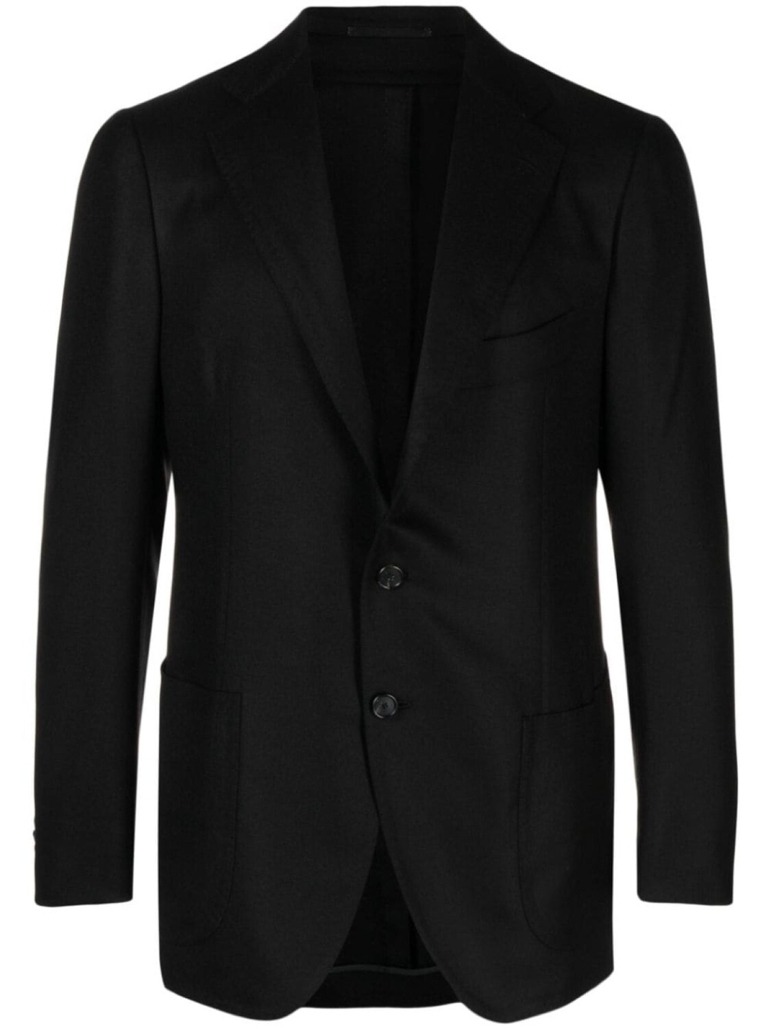 

Cesare Attolini single-breasted cashmere blazer, черный