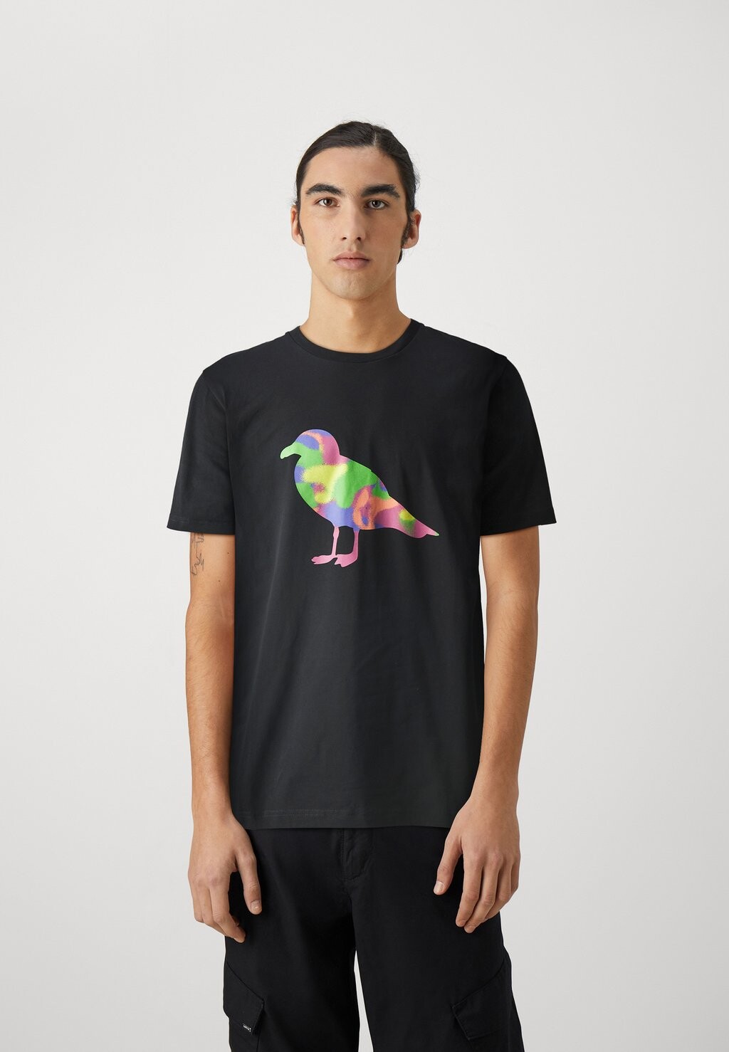 

Футболка с принтом SPRAY GULL Cleptomanicx, цвет black
