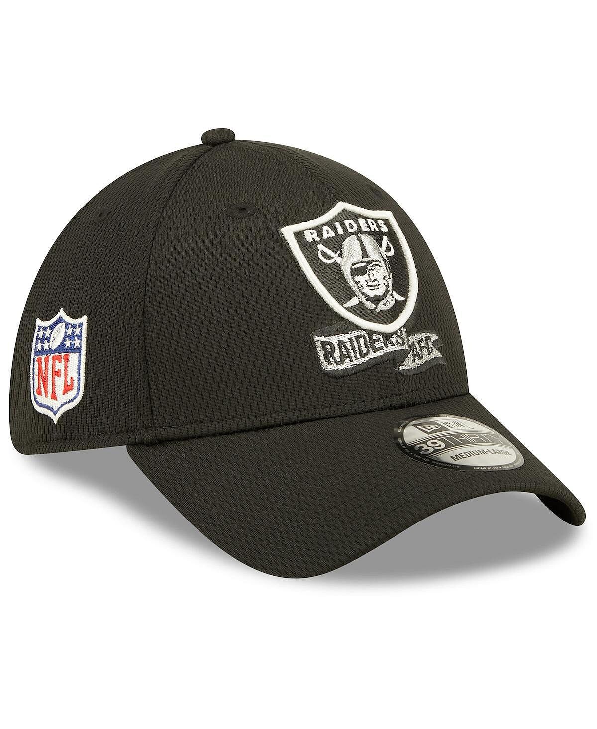 

Мужская черная кепка Las Vegas Raiders 2022 Sideline 39THIRTY Coaches Flex Hat New Era