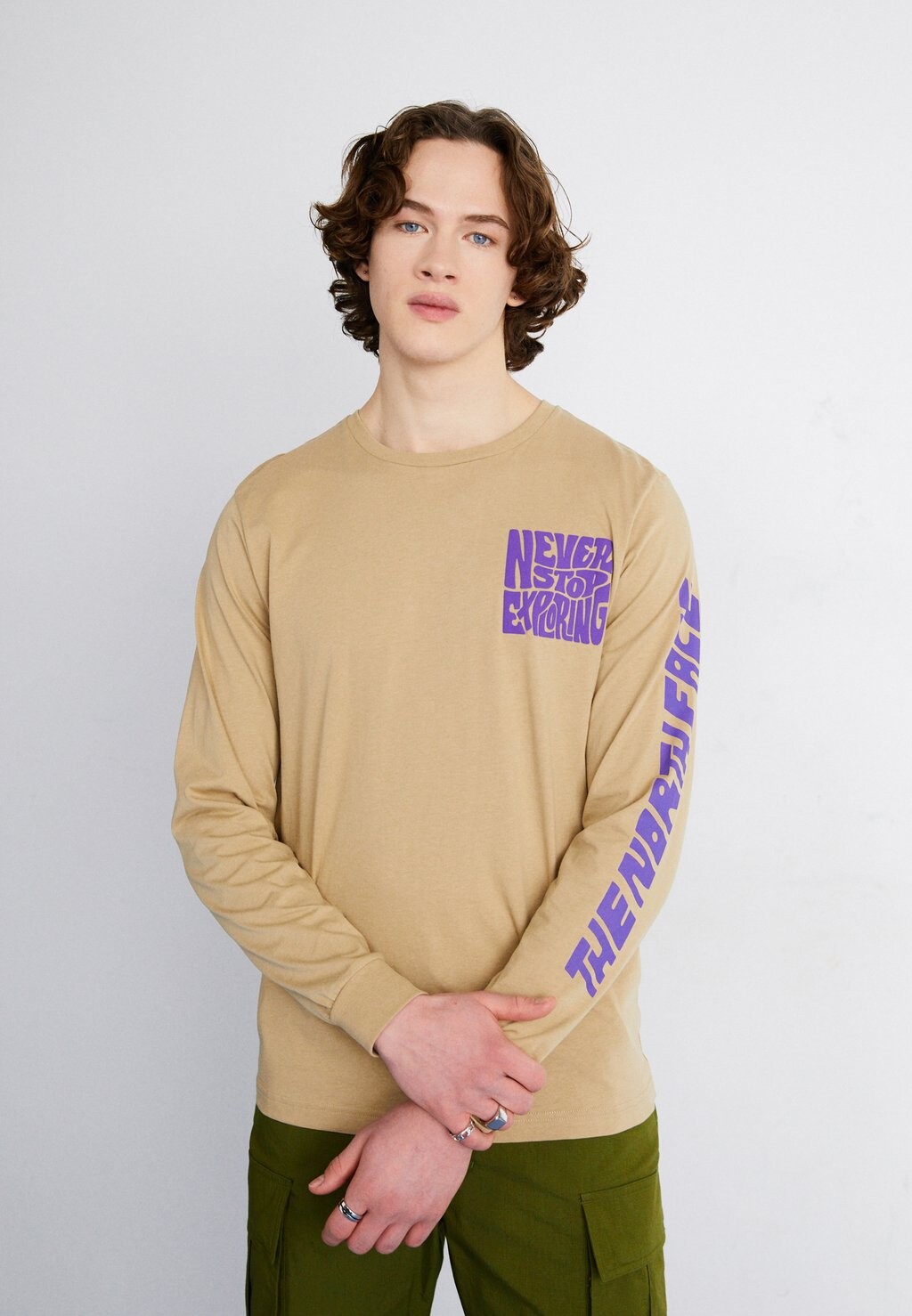 

Футболка с длинными рукавами Mountain Play Tee The North Face, цвет khaki stone