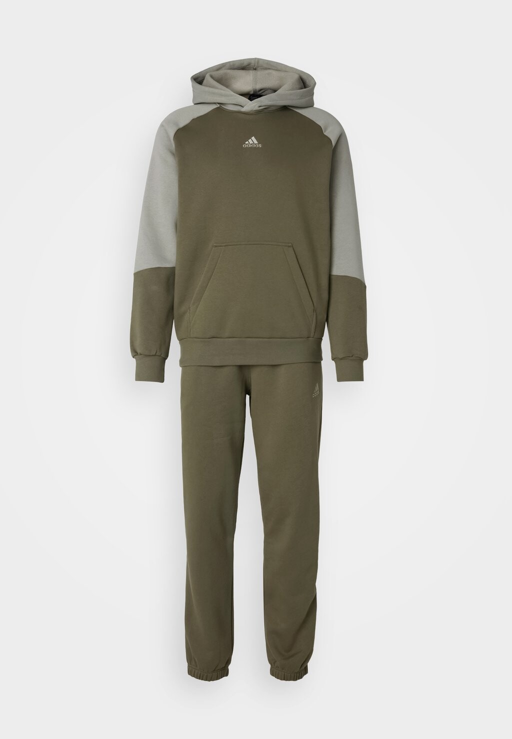 

Спортивный костюм Block Set adidas Sportswear, оливковый/серебряная галька