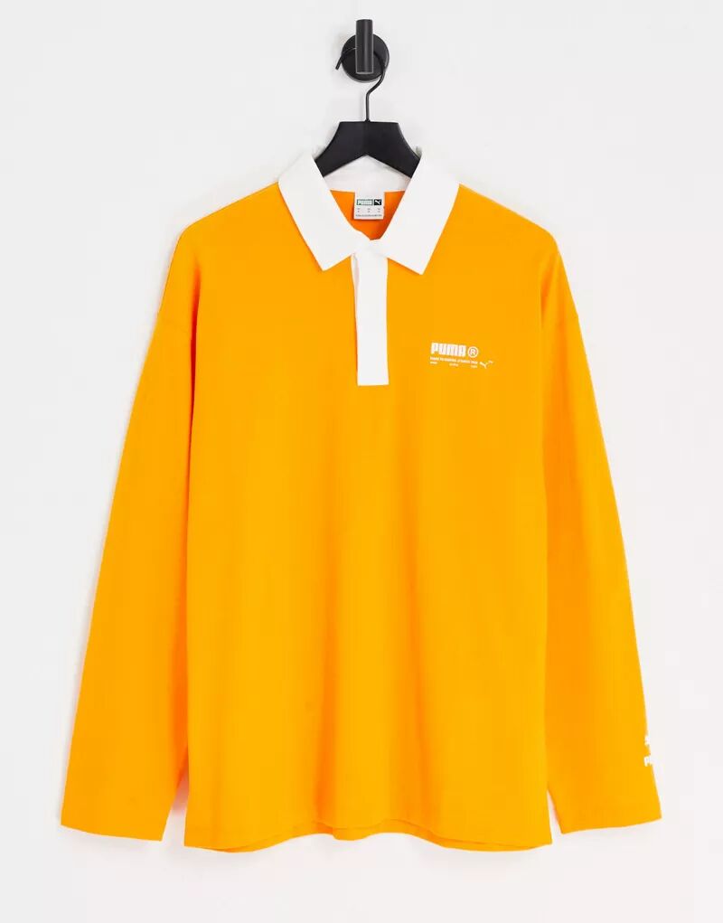 Оранжевая рубашка-поло PUMA Bright Acid Wash эксклюзивно для ASOS мате cbse naranja 100 г