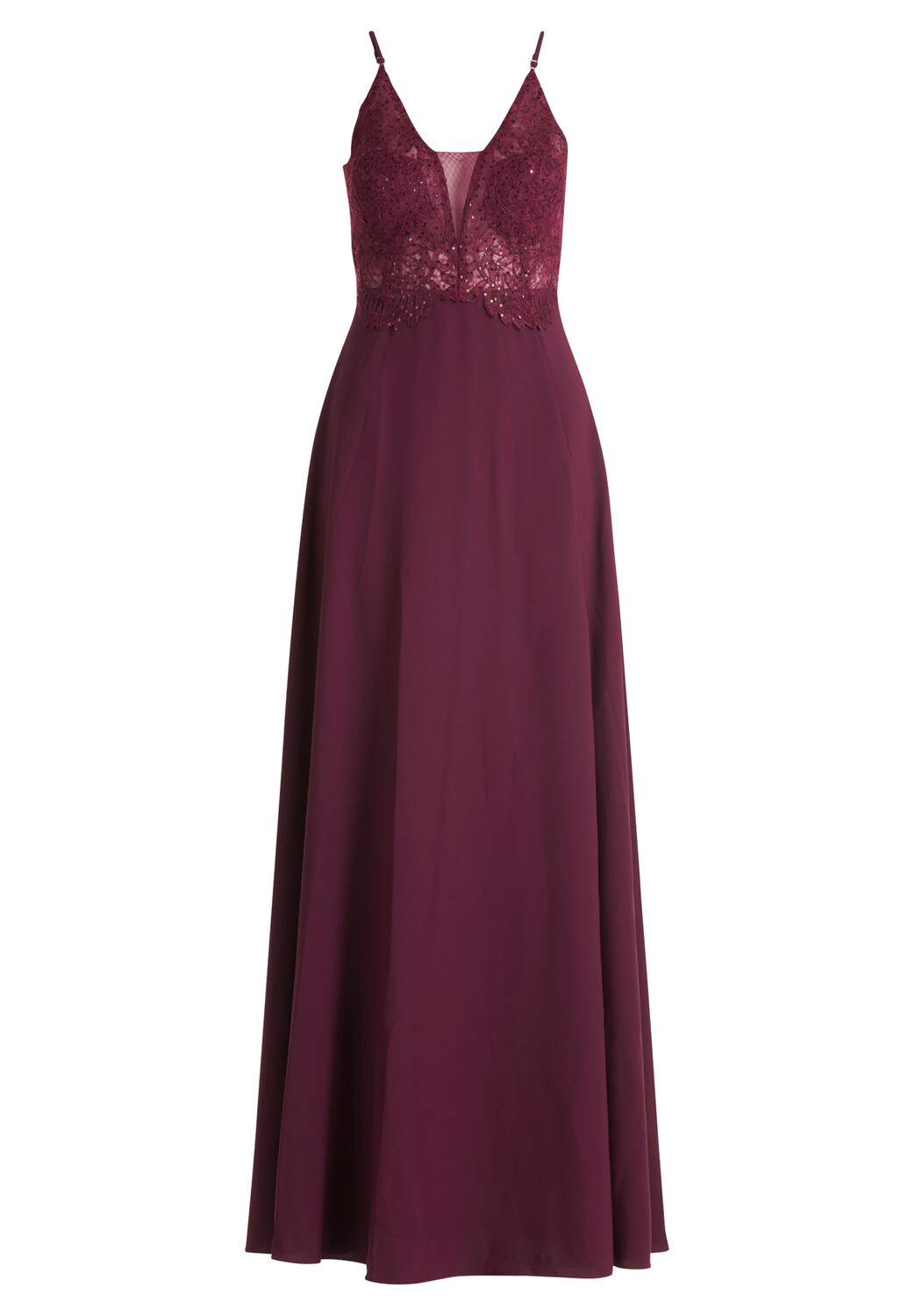 

Платье Vera Mont Abiball mit Spitze, цвет Shiny Bordeaux