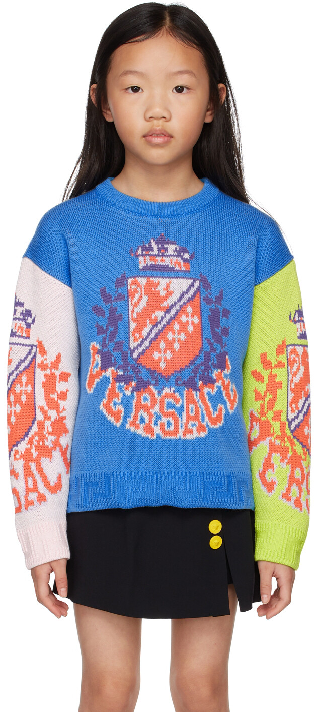

Детский синий свитер Royal Rebellion Синий Versace