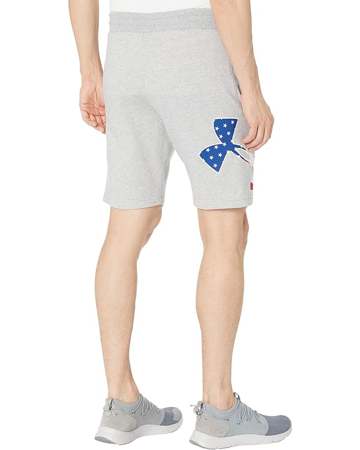 

Шорты Under Armour Freedom Rival Big Flag Logo Shorts, цвет Steel Light Heather/None