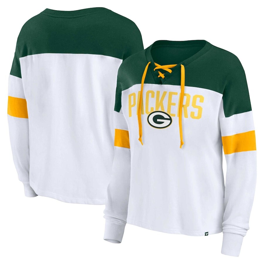 

Футболка с длинным рукавом Fanatics Branded Green Bay Packers, белый