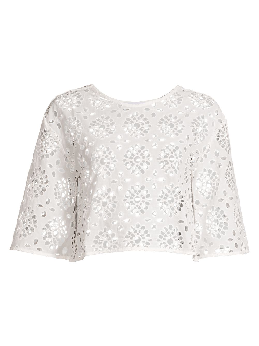 Укороченная блузка с люверсами Calys Anne Fontaine, белый цена и фото
