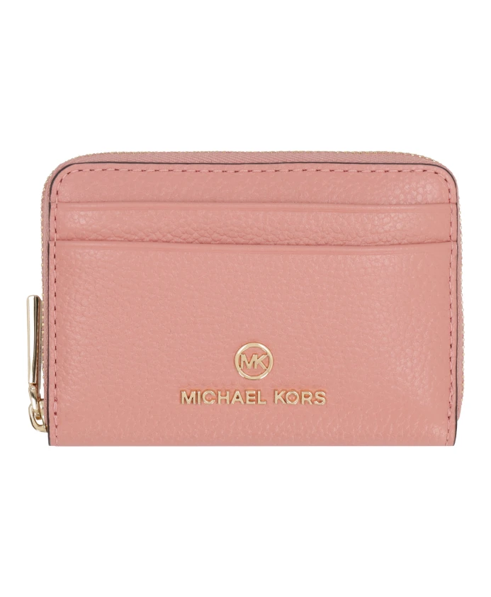 

Кошелек из зернистой кожи на молнии Michael Kors, розовый