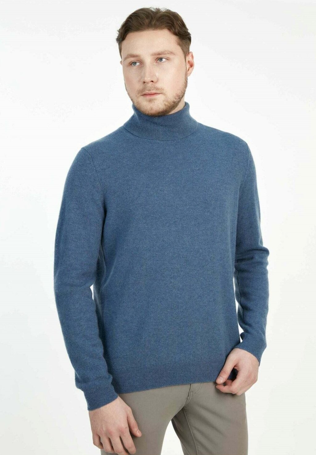 

Джемпер PRODUKT E ROLLKRAGEN GOBI Cashmere, цвет Stone Blue Denim