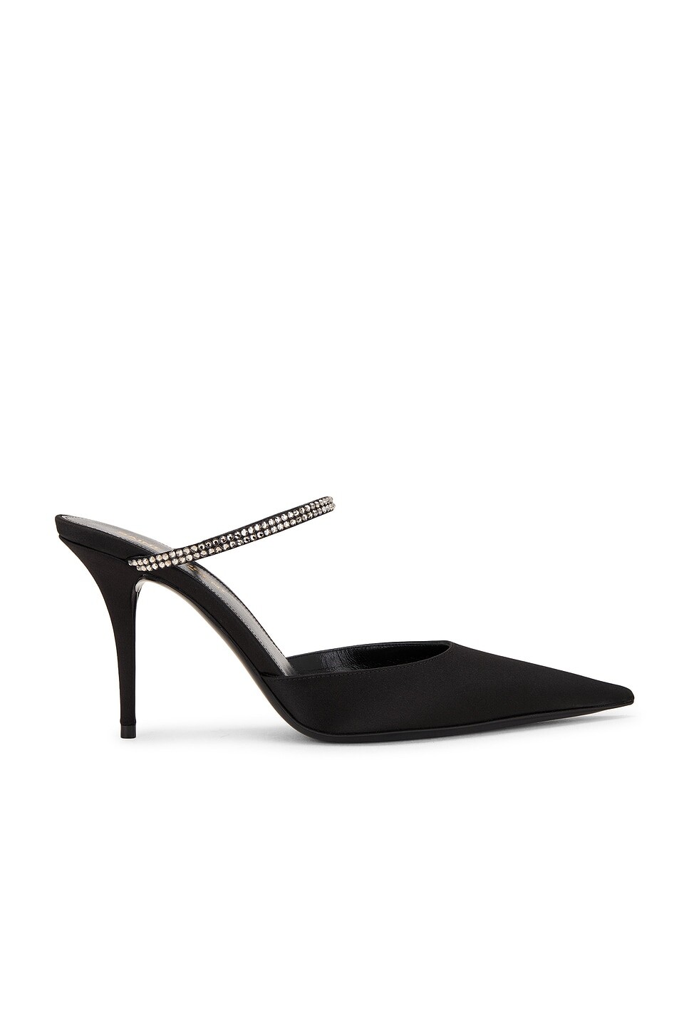 

Туфли женские Killer Mule Saint Laurent, цвет Nero & Crystal Velvet