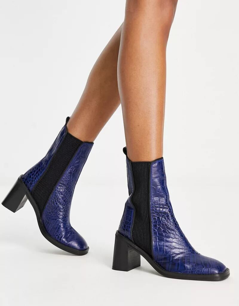 

Ботинки челси из кожи крокодила ASOS Ratings