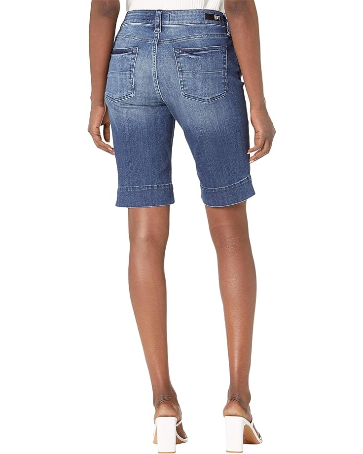 Шорты KUT from the Kloth Natalie Bermuda Jean Shorts, цвет Anticipate шорты kut from the kloth natalie bermuda jean shorts цвет tolerant