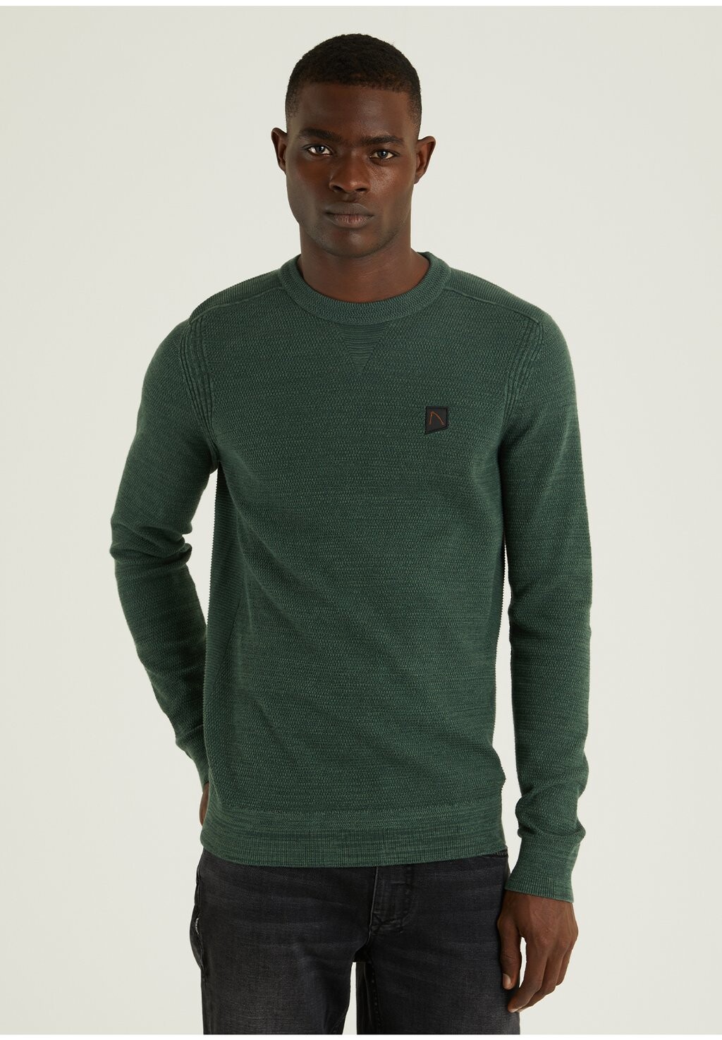 

Свитер вязаный BASAL MIXED CHASIN', цвет dark green