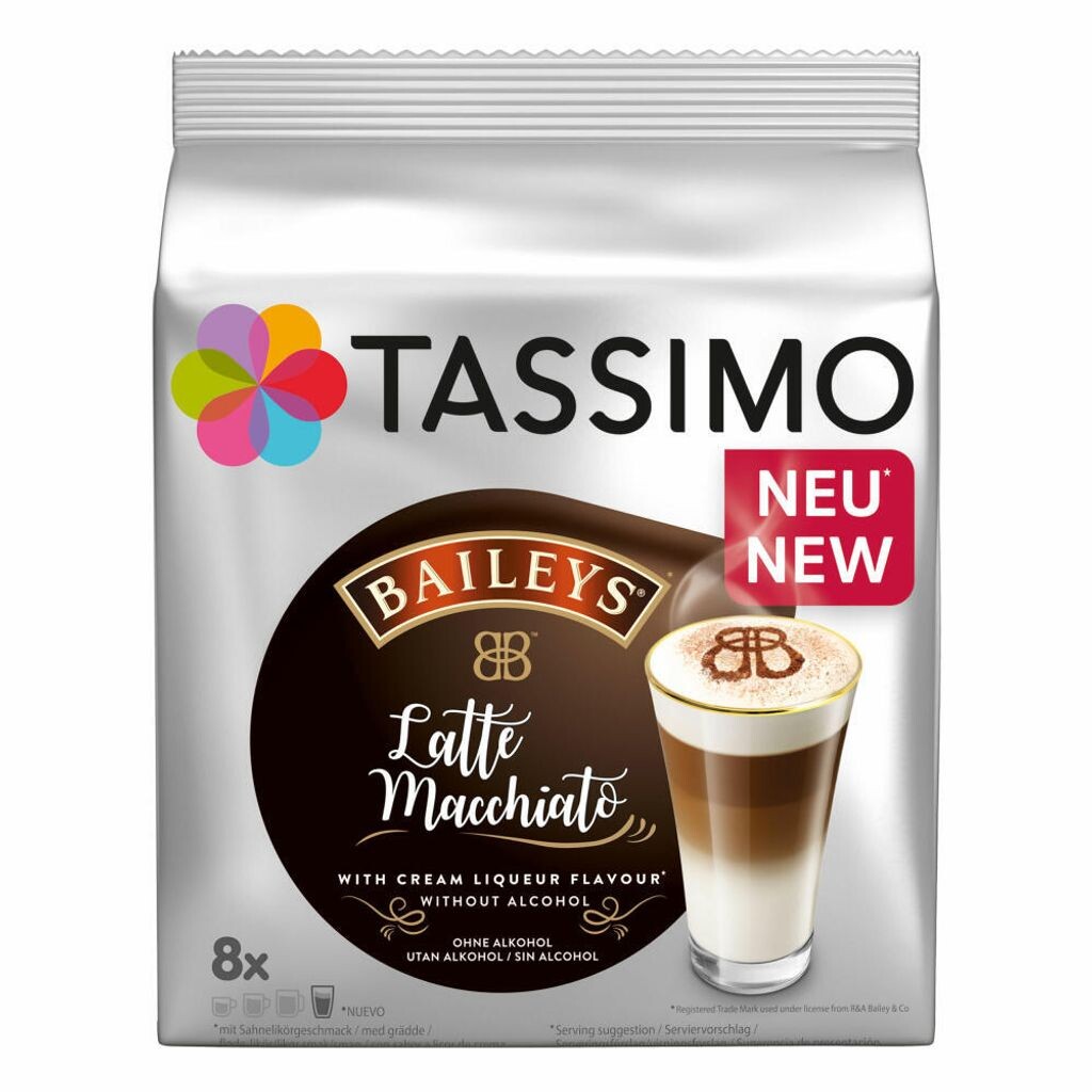 

Капсулы Tassimo типа Латте Маккиато Bailey's | 8 кофейных капсул