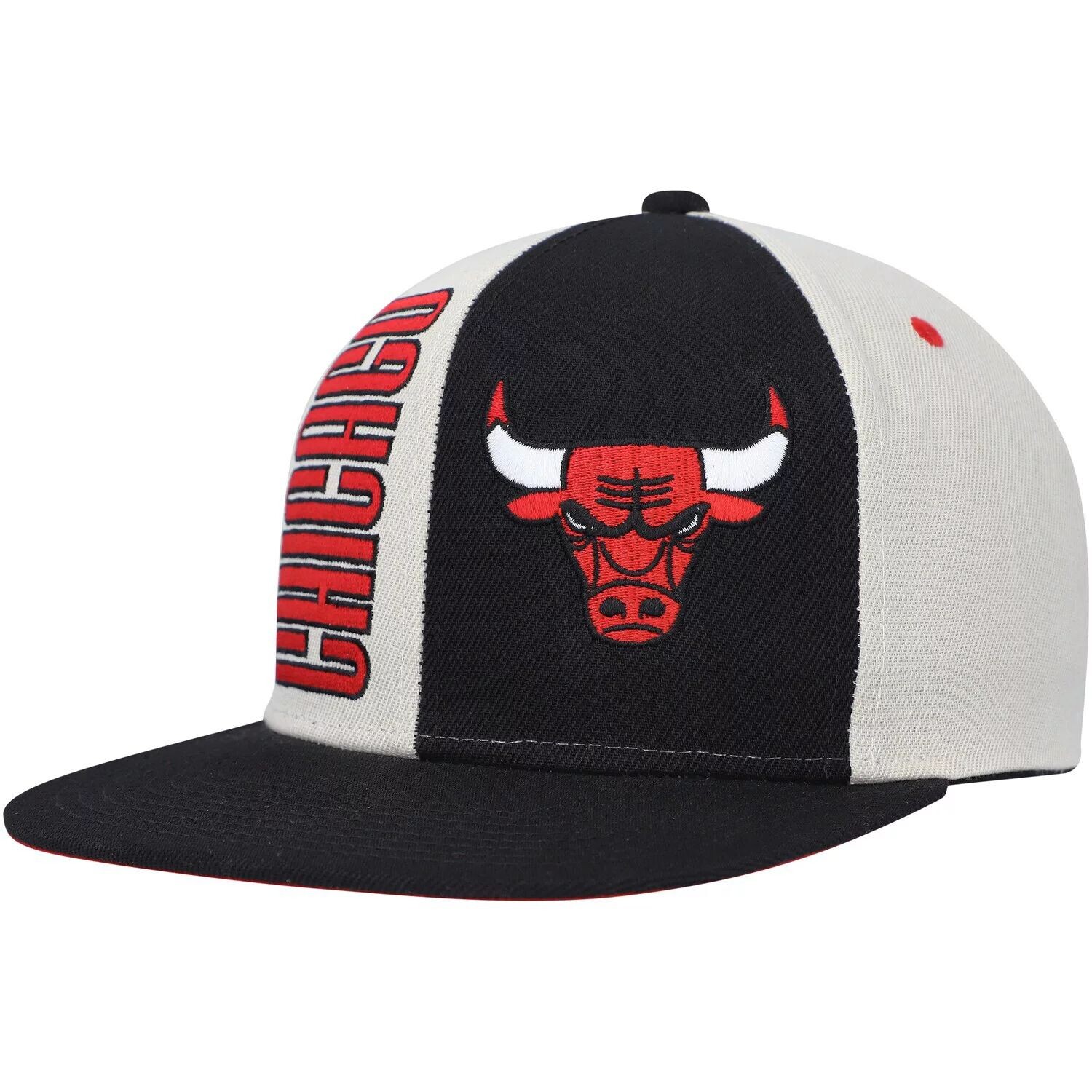 

Мужская кепка Mitchell & Ness Cream Chicago Bulls Hardwood Classics Pop Snapback Hat