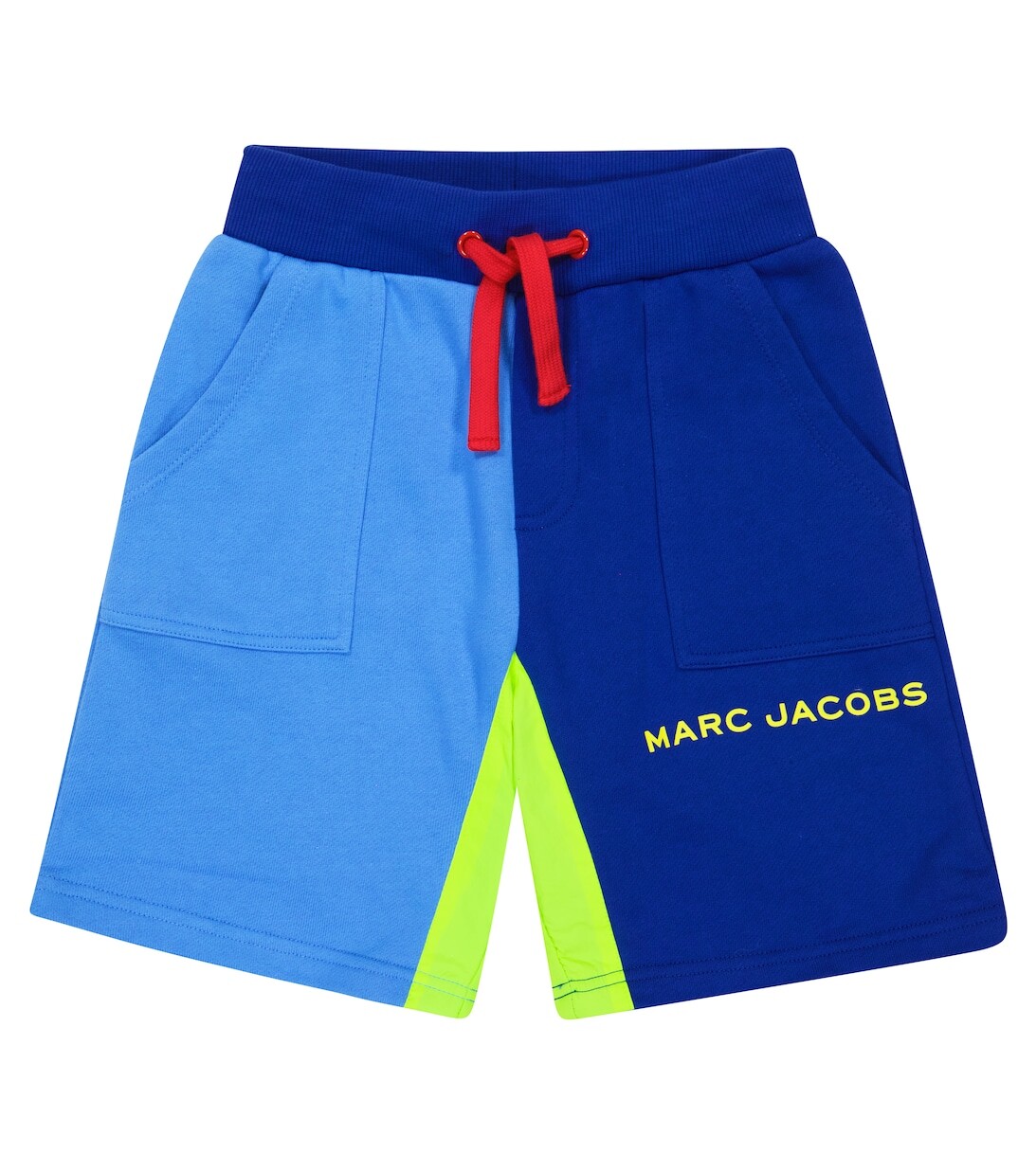 

Шорты из хлопкового джерси с цветными блоками Marc Jacobs, разноцветный