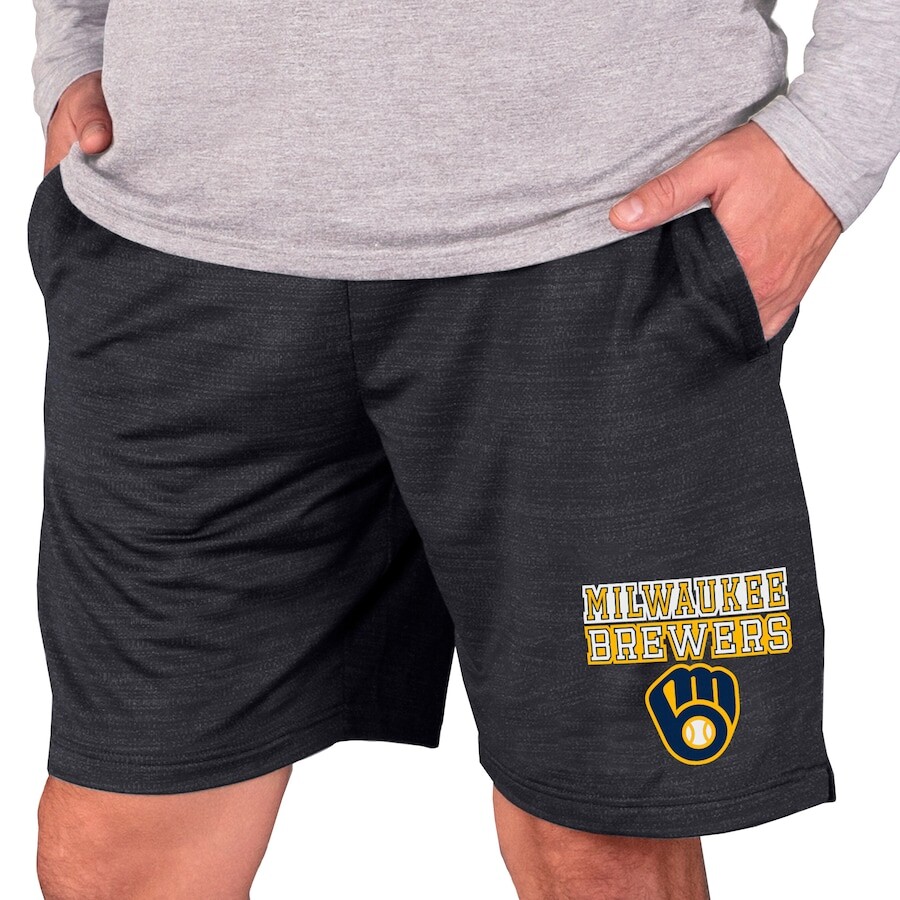 

Шорты Concepts Sport Milwaukee Brewers, угольный